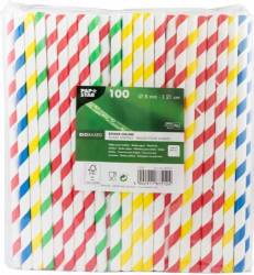 Paie din carton pentru shakes, eco-bio, 100buc - Pap Star