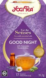 Ceai cu ulei esential, noapte buna, for the senses, eco-bio, 17pl - Yogi Tea