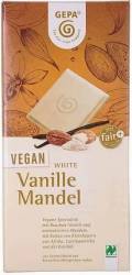 Ciocolata alba vegan cu vanilie si migdale, eco-bio, 100 g, Fairtrade - Gepa