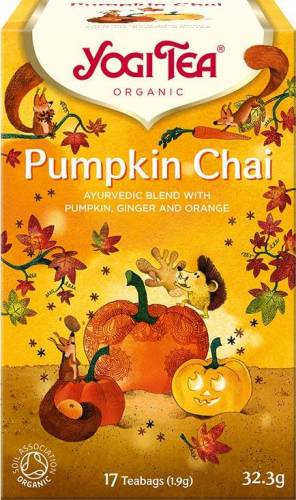 Ceai Gusturile Toamnei, dovleac Pumpkin Chai, eco-bio, 17pliculete - Yogi Tea