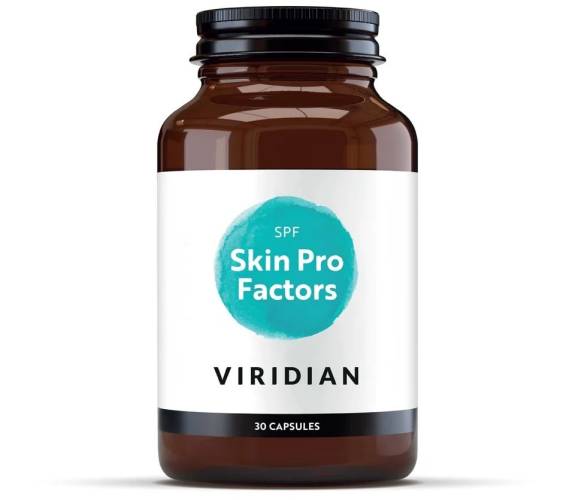 SPF Skin Pro Factors antioxidant pentru piele, 30 capsule, Viridian