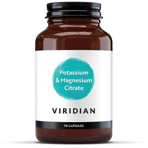 Viridian Citrat de Potasiu si Magneziu, 90 capsule