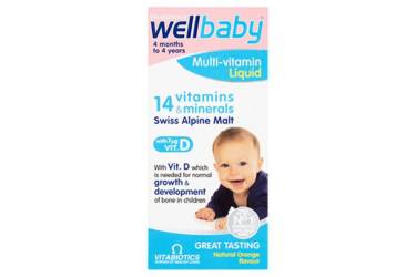 WELLBABY MULTIVITAMIN LICHID Sirop 150ml, VITABIOTICS LTD