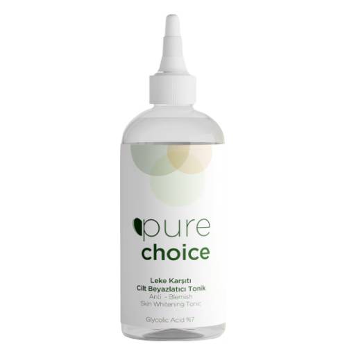 Tonic facial anti-pete si anti-roseata cu Acid Glicolic 7%, 200ml, Pure Choice