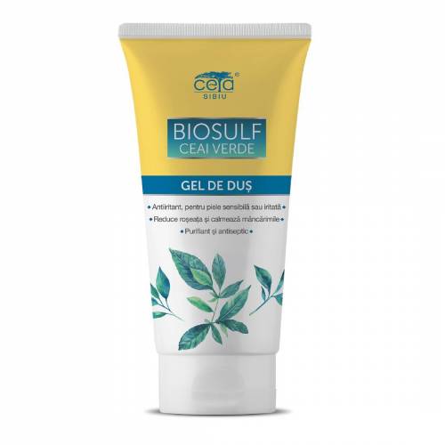 Gel de dus cu biosulf si ceai verde, 200ml - CETA