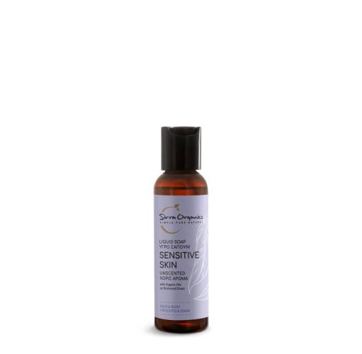 Sapun lichid pentru piele sensibila, 60ml, Sirra Organics