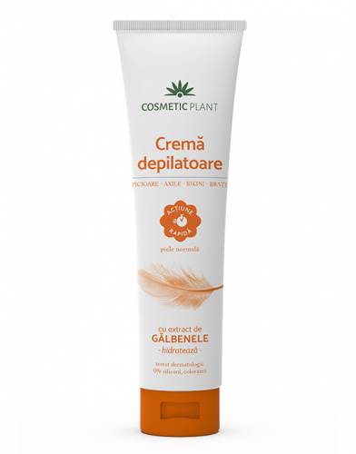 Crema depilatoare rapida cu extract de galbenele, 150ml - Cosmeticplant