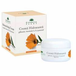 Crema hidratanta cu extract de galbenele vitamina A, E si pantenol 50 ml - Cosmetic plant
