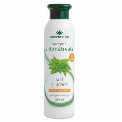 Sampon antimatreata cu sulf si urzica 250ml - Cosmetic plant