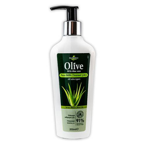 Lapte demachiant 3 in 1, 200ml, Herbolive