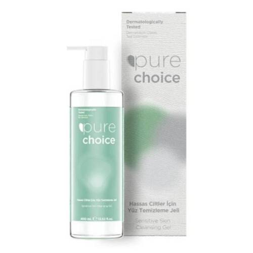 Gel de curatare faciala vegan pentru ten sensibil si ten cu pete, 400ml, Pure Choice
