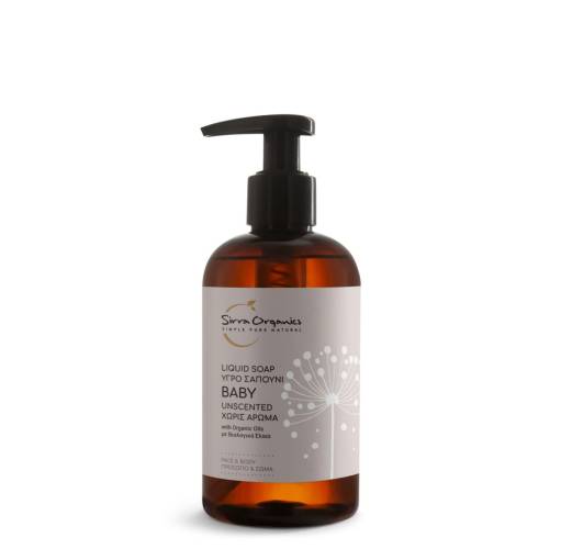 Sapun lichid pentru piele sensibila, 250ml, Sirra Organics