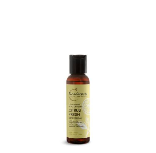 Sapun lichid cu citrice Citrus Fresh, 60ml, Sirra Organics