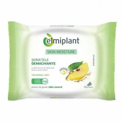 Skin Moisture servetele demachiante pentru ten normal si mixt, 25buc - ELMIPLANT
