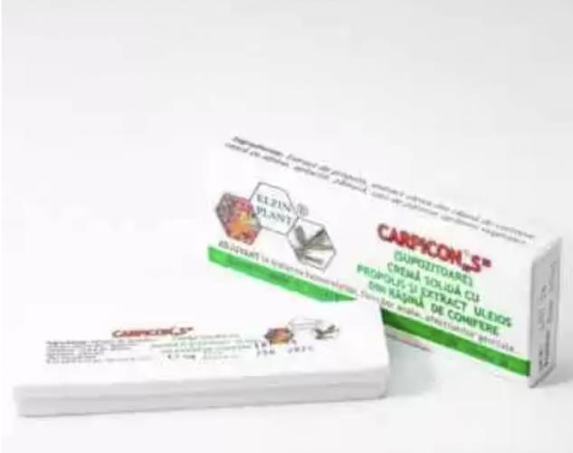 Carpicon "S" - supozitoare cu propolis si extract  uleios din rasina de conifere 1g x10buc - Elzin Plan