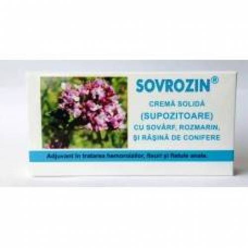 Sovrozin supozitoare - sovarf, rozmarin si conifere 1.5 - 10buc - ELZIN PLANT