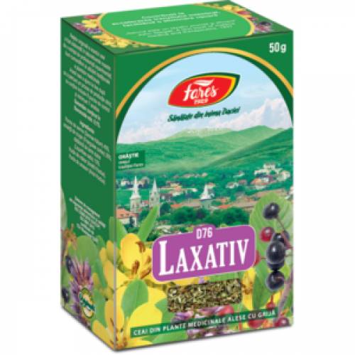 Ceai Laxativ, D76 - 50g - Fares