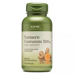 Turmeric Curcumin Herbal Plus 500 mg, 100 capsule vegetale – GNC