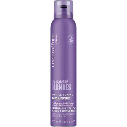 Spuma nuantatoare cu protectie UV Bleach Blondes Purple Toning, 200ml, Lee Stafford