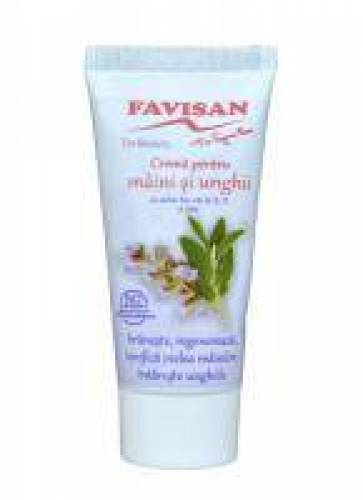 Crema pentru maini si unghii, 50ml - Favisan