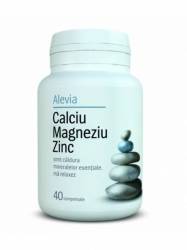 Calciu magneziu zinc 40cps, Alevia
