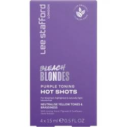 Balsam nuantator Bleach Blondes Purple Toning, 4x15ml, Lee Stafford