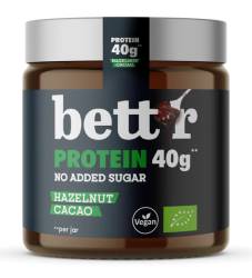 Crema proteica de alune de padure si cacao, eco-bio, 250 g, Bettr