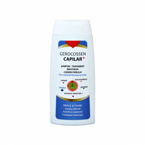 Sampon impotriva caderii parului pentru par cu matreata, Capilar+, 275ml - Gerocossen