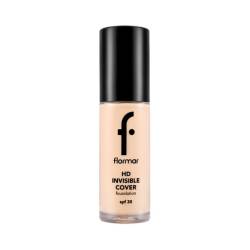 Fond de ten Invisible Cover HD 20 Porcelain, 30ml, Flormar