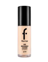 Fond de ten Invisible Cover HD 80 Soft Beige, 30ml, Flormar