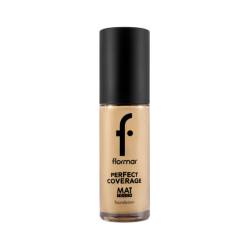 Fond de ten mat Perfect Coverage Mat Touch 305 Golden Honey 30ml, Flormar