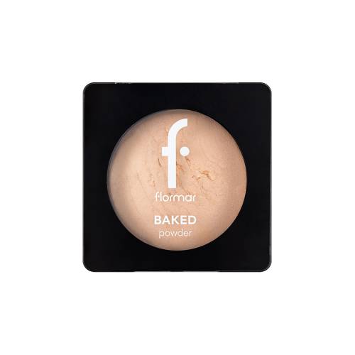 Pudra de fata Baked Powder 21 Beige With Gold, 9g, Flormar