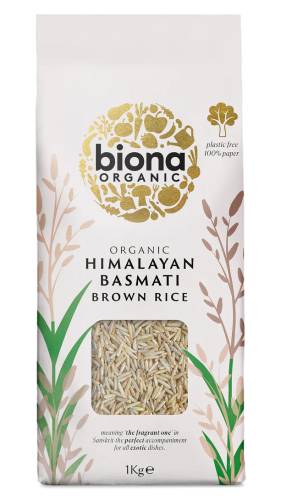 Orez basmati brun, eco-bio, 1 kg, Biona