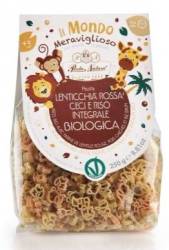 Paste savana cu faina de linte rosie, naut si orez brun, eco-bio, 250 g, Pasta Natura