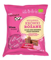 Caramele  cu aroma de trandafir, eco-bio, 150 g, Super Fudgio