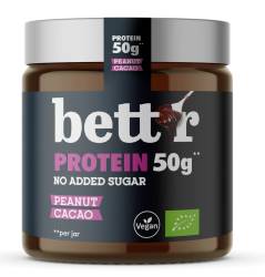 Crema proteica de arahide si cacao, eco-bio, 250 g, Bettr