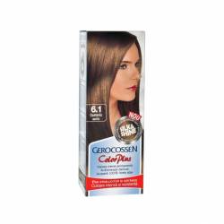 Vopsea de par, nuanta 6.1 castaniu auriu, Color Plus, 50g - Gerocossen