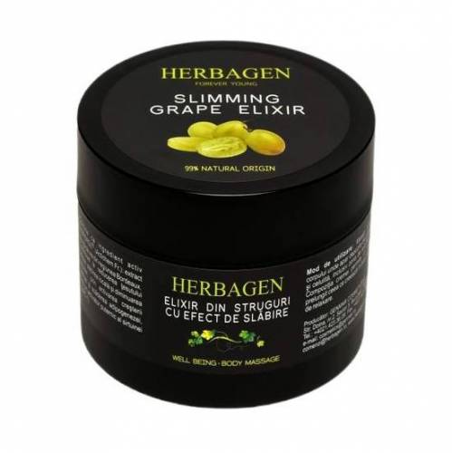 Crema Elixir din struguri cu efect de slabire, 200g - Herbagen