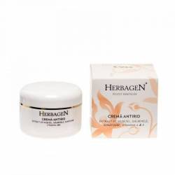 Crema antirid cu extrate de musetel galbenele si sunatoare, 100ml - Herbagen