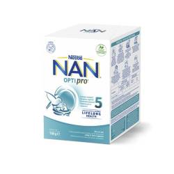 Lapte praf NAN 5 Optipro, de la 3 ani, 700 g, Nestle