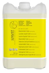 Detergent lichid pentru rufe colorate cu menta si lamaie, 10 l, Sonett