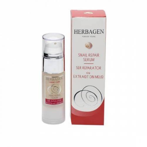 Ser reparator cu extract din melc, 30ml - Herbagen