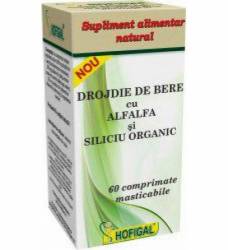 Drojdie Bere cu Alfalfa si Siliciu Organic 60cps - Hofigal