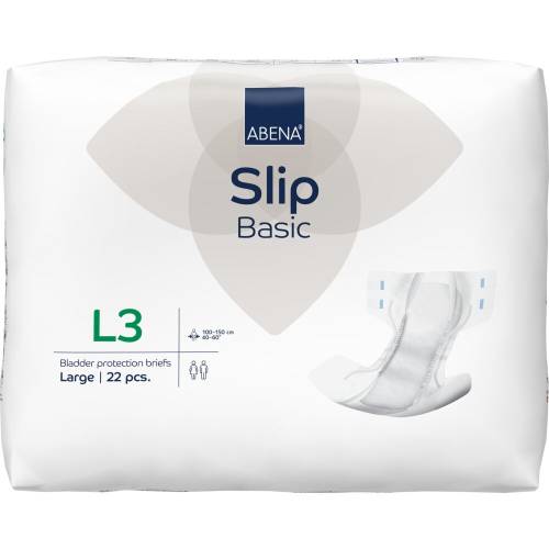 Scutece pentru adulti Slip Basic L3 cu absorbtie 3300ml, 22 bucati, Abena