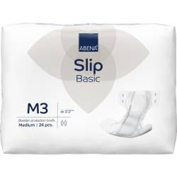 Scutece pentru adulti Slip Basic M3 cu absorbtie 2900ml, 24 bucati, Abena
