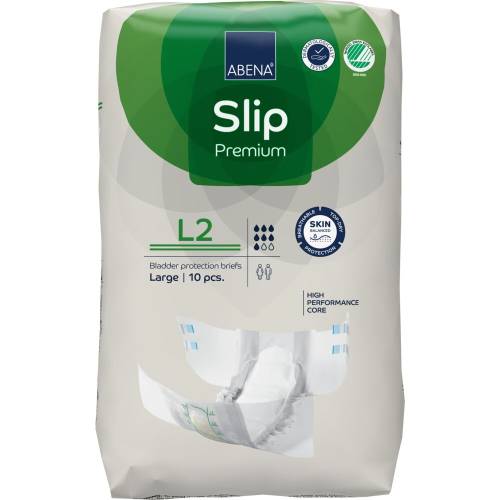 Scutece pentru adulti Premium Slip L2 100-150cm cu absorbtie 3100ml, 10 bucati, Abena