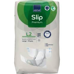 Scutece pentru adulti Premium Slip L2 100-150cm cu absorbtie 3100ml, 10 bucati, Abena