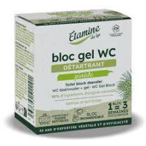 Pastila gel + suport pentru curatare si detartrare toaleta, parfum pin si eucalipt, 50 ml, Etamine du Lys