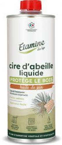 Ceara de albine pura lichida pentru protejare si intretinere lemn nelacuit, parfum pin, 500 ml, Etamine du Lys