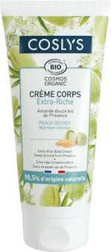 Crema de corp hranitoare cu migdale dulci, eco-bio, 200 ml,  Coslys